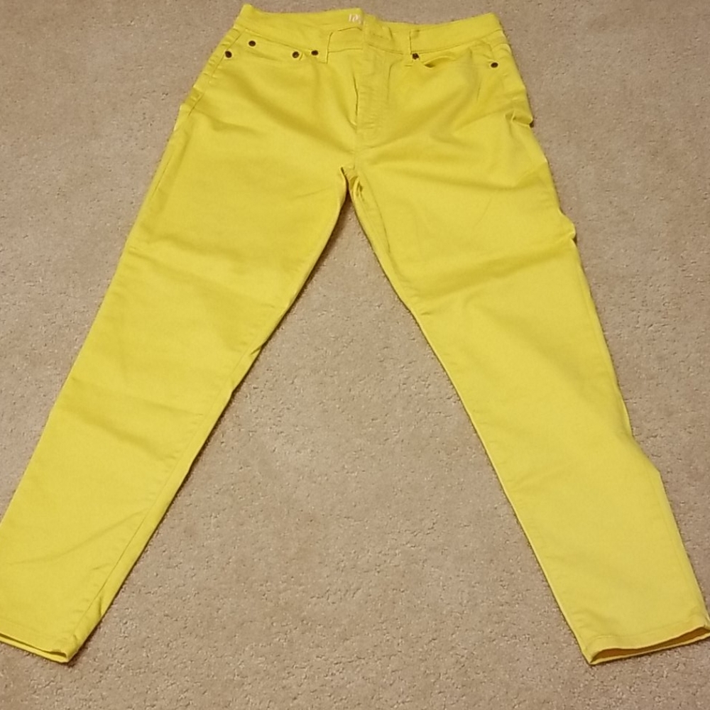 Yellow 5 Pockets DG2 Stretched Denim Jeans